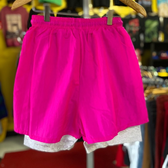 80’s “ZAPP INTERNATIONAL" Fuchsia Athletic Shorts - Picture 2 of 3